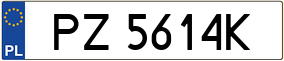Truck License Plate